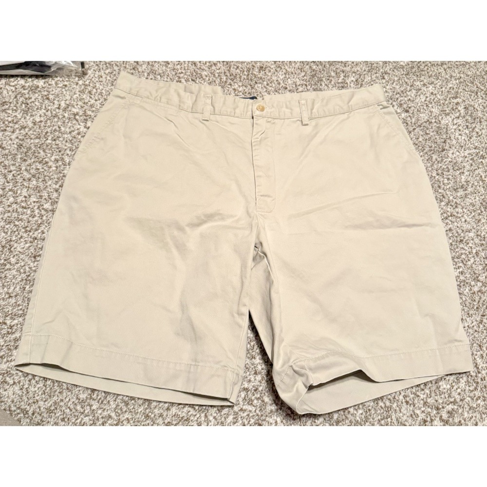 VTG Polo Ralph‎ Lauren Men's Prospect Shorts Size 40 Beige Chino 10" Casual Flat